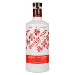 Whitley Neill Strawberry & Black Pepper Gin 43%  0,7L