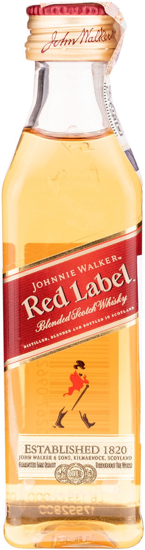 Johnnie Walker Red Label 40% 0,05 l (čistá fľaša)