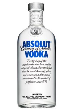 Absolut Vodka 40% 0,7 l (čistá fľaša)