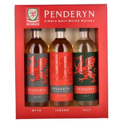 Penderyn MYTH, LEGEND, CELT Single Malt Welsh Whiskey 41% 3x 0,2L (set)