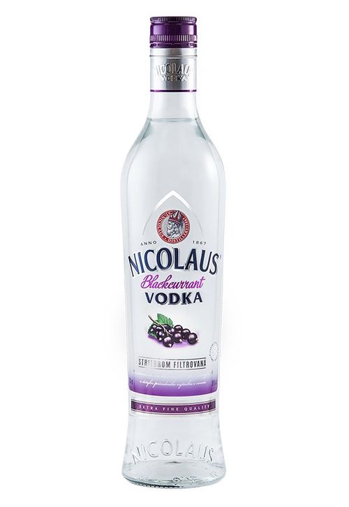Nicolaus vodka blackcurrant 38% 0,7L (čistá fľaša)