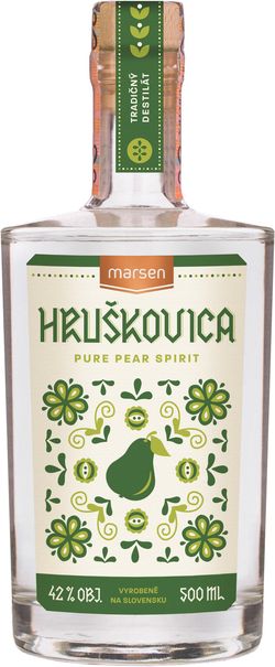 Marsen Hruškovica Traditional 42% 0,5 l (čistá fľaša)