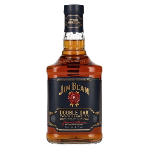 Jim Beam Double Oak 43% 0,7 l (čistá fľaša)