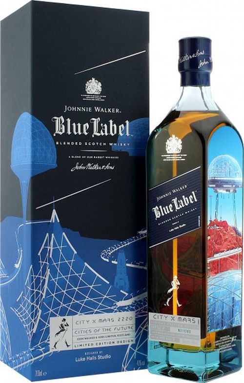 Johnnie Walker Blue Label City edition Mars 40% 0,7L v tube