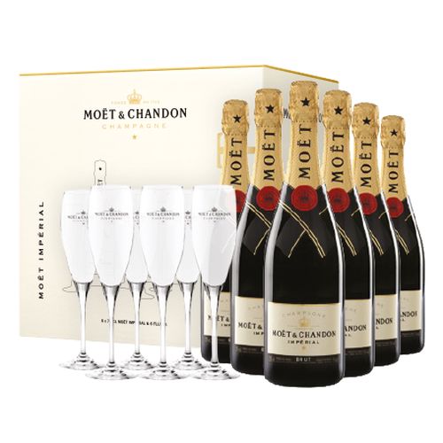 Moët & Chandon Impérial 12% 6x 0,75L + 6 pohárov