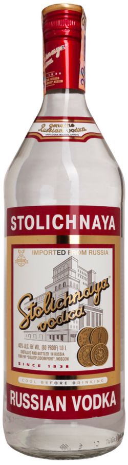 Stolichnaya 40% 1 l (čistá fľaša)