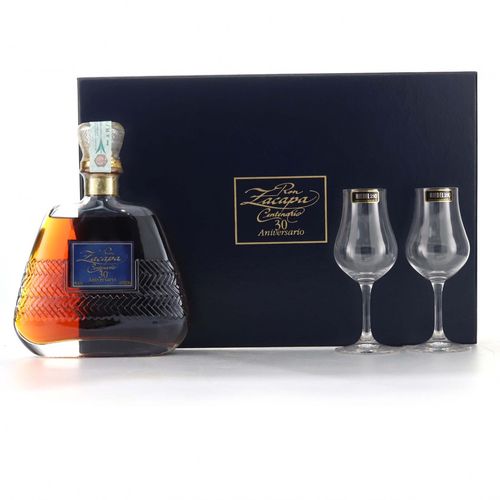 ZACAPA CENTENARIO 30 ANNIVERSARIO RIEDEL 40% 0,7 l (darčekové balenie 2 poháre)