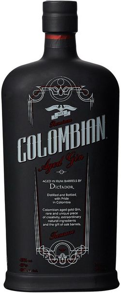 Dictador Colombian Treasure Black gin 43% 0,7 l (čistá fľaša)