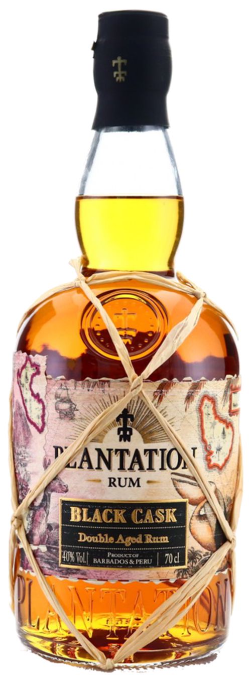 Plantation Black Cask Double Aged Tmavý rum 40% 0,7 l (čistá fľaša)