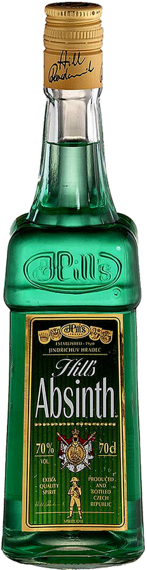 Hill's Absinth 70% 0,7L (čistá fľaša)