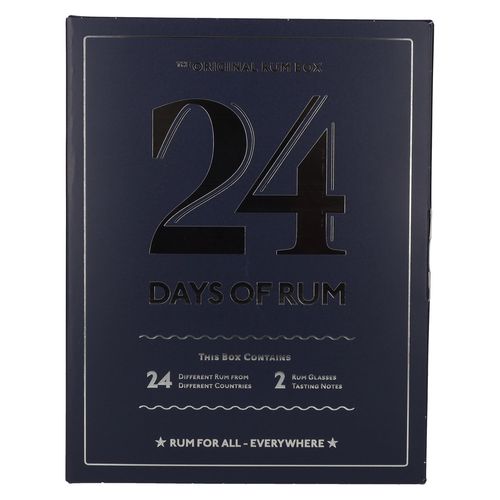 Rumový kalendár 2023 - 24 Days of Rum 42,5% 24x0,02L + 2 poháre