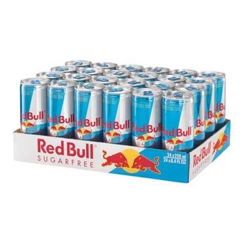 Red Bull sugarfree 0,25L plech (kartón 24x)