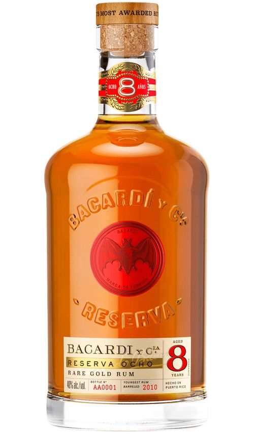 Bacardi Reserva Ocho 8-ročný 40% 0,7L (čistá fľaša)