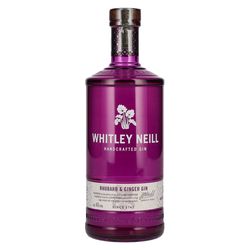 Whitley Neill Rhubarb & Ginger gin 43% 1L